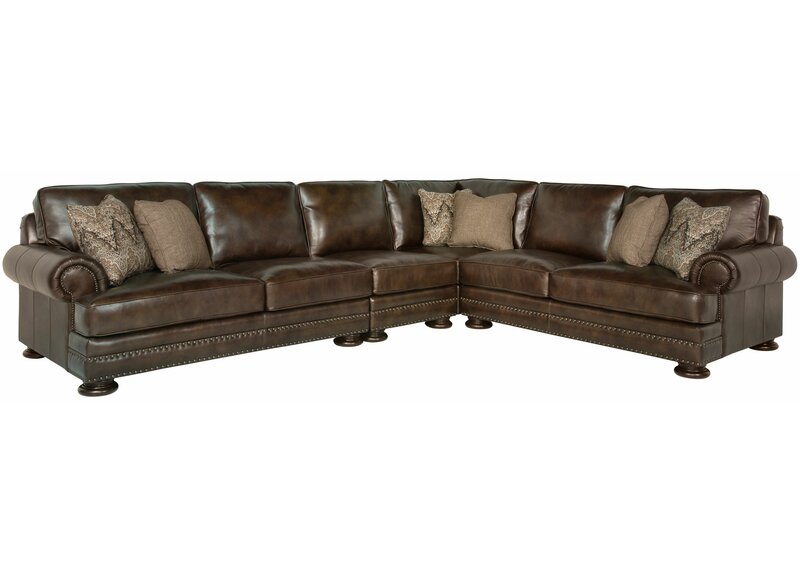 foster leather sectional sofa